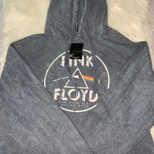 Pink Floyd cropped hoodie